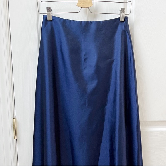 JS Collection Maxi Evening Skirt in Midnight Blue - Picture 2 of 4